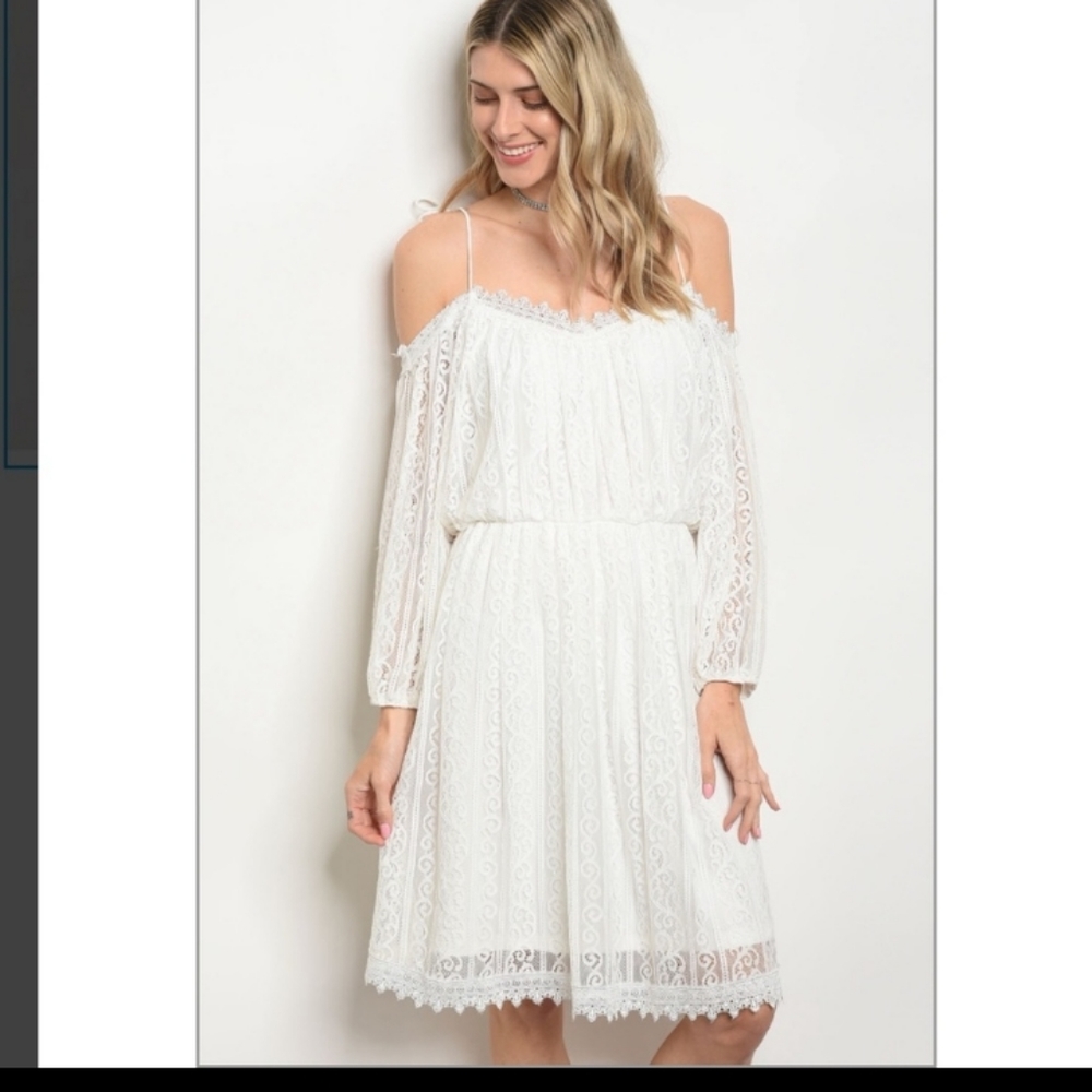 White lace dress